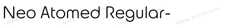 Neo Atomed Regular字体转换